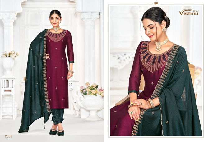 Shivani By Vishnu Vichitra Silk Wholesale Dress Material Suppliers In Mumbai